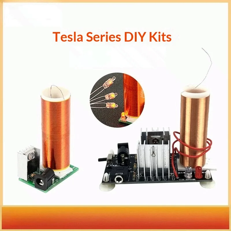 Tesla coil DIY kit, music coil plasma arc ignition fun electronic production welding practice