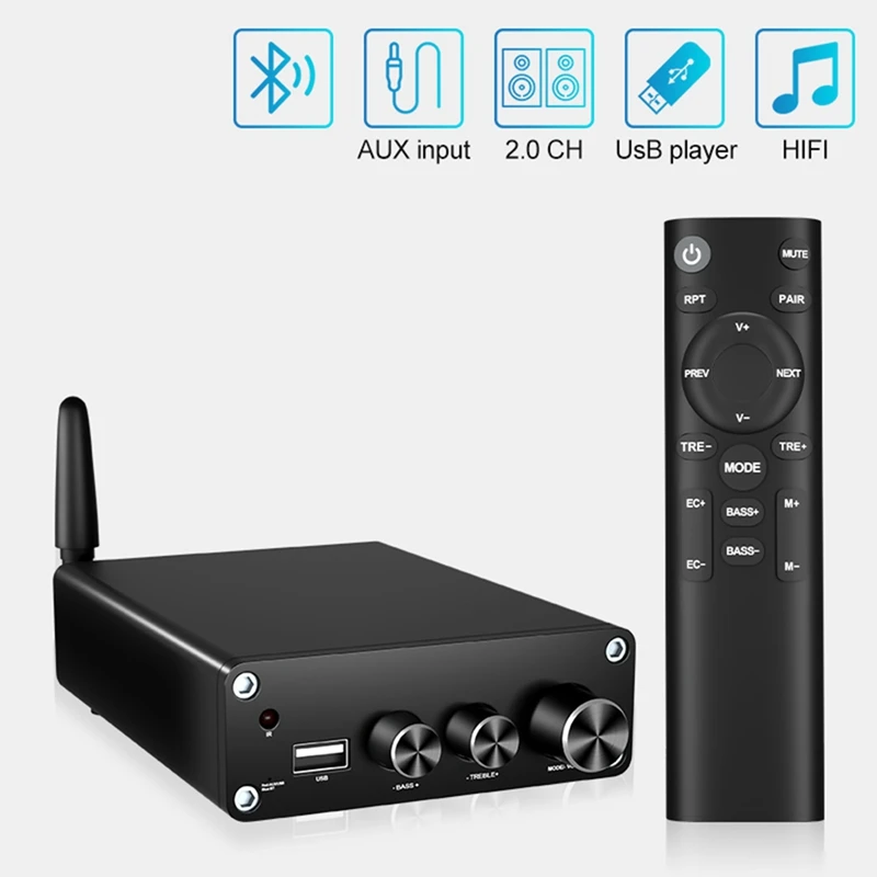 Miglior amplificatore di potenza audio stereo Hi-Fi 2X100w doppio canale TPA3116 ricevitore per amplificatori per teatro digitale domestico desktop Bluetooth