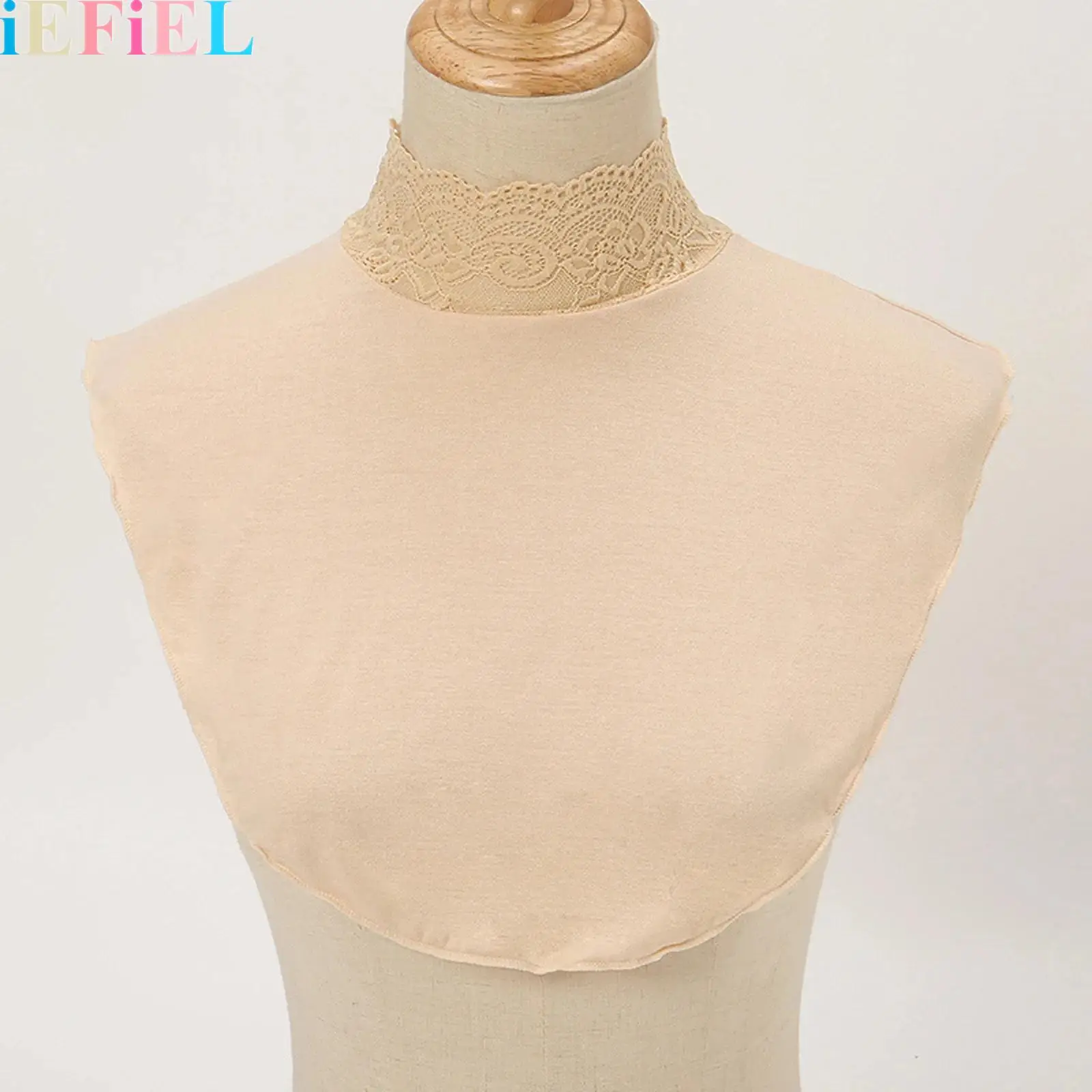 

Women Solid Color Collar Faux Turtleneck Dickey Collar Half Top Modal Mock Blouse Neck Cover Underlay Shirt