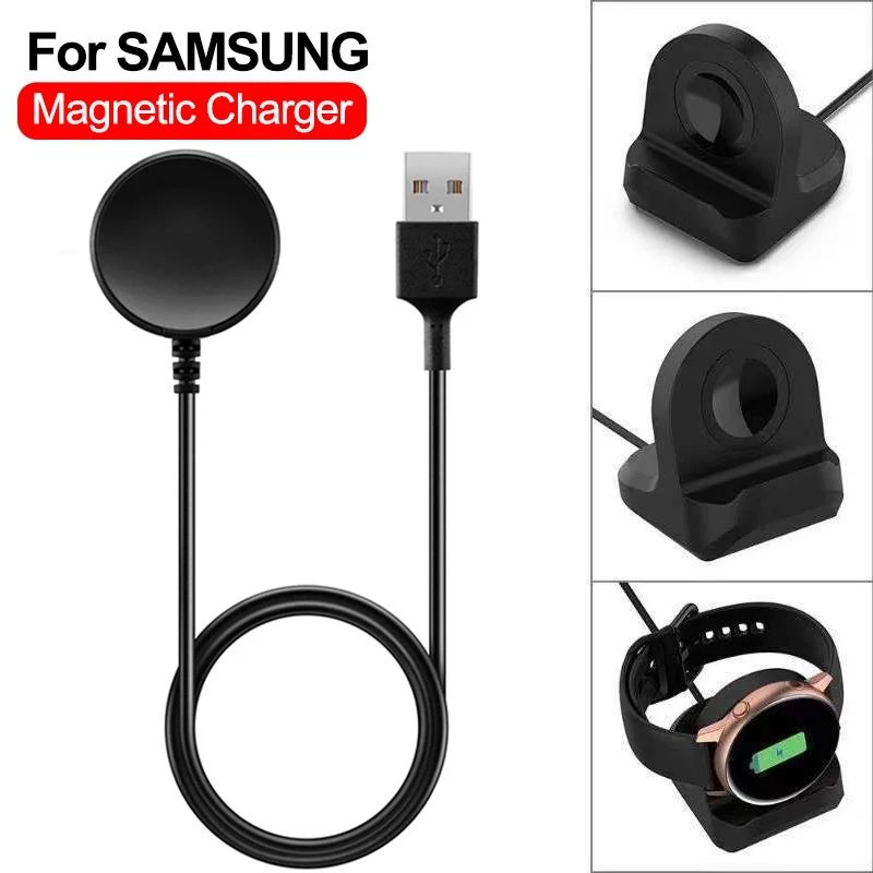 Magnetic Fast Charger for Samsung Galaxy Watch 3 4 Classic Fast Charging For Samsung Watch Active 1 2 Usb Charging Dock Bracket