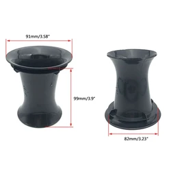 Speaker Port Subwoofer Bass Reflex Inverted Tube 99mm x 82mm Black Loudspeaker Port Tube Set of 2PCS