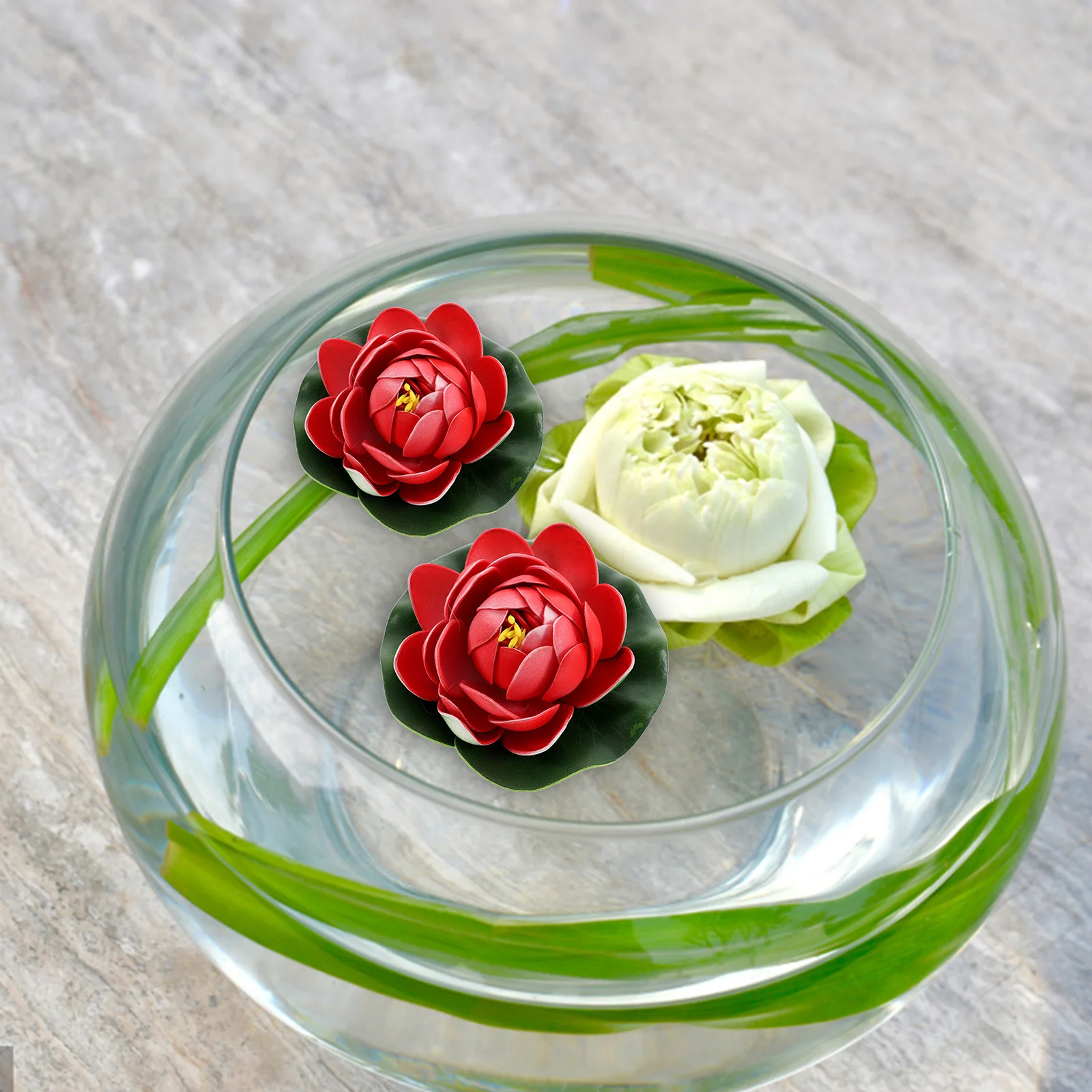 

5Pcs Artificial Floating Lotus Flowers Foam Decoration Pond Garden Pool Yard Home Decor Simulation Plant Floating Flower