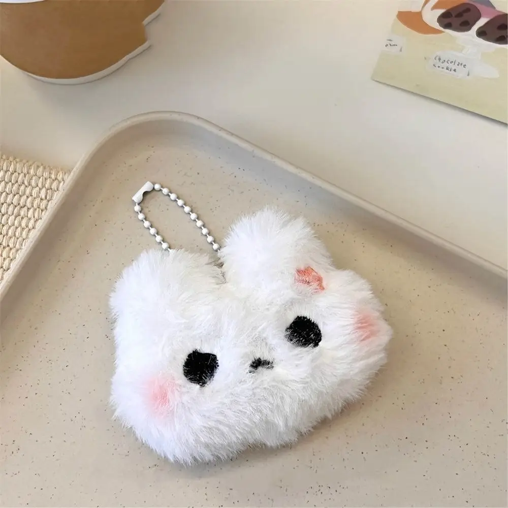 Stuffed Rabbit Keychain Crying Bunny Squeak Blush Angry Rabbit Pendant Soft Ins Cartoon Rabbit Bag Pendant