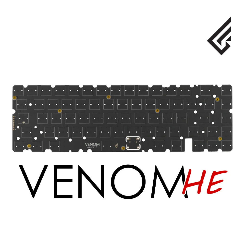 

Магнитная печатная плата Geonworks Venom65 HE 6,25u для игровой клавиатуры Venom65 HE, 14 кГц, частота сканирования, аксессуар для печатной платы
