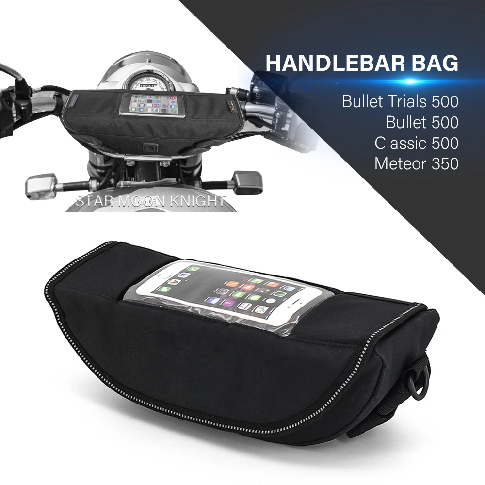 Motorcycle Waterproof Bag Storage Handlebar bag Travel Tool bag For Bullet Trials 500 Classic 500 Meteor350 Bullet