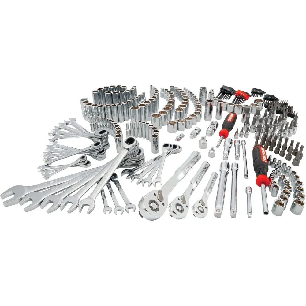 

Complete 298-Piece SAE/Metric Hand and Socket Tool Kit for Mechanics