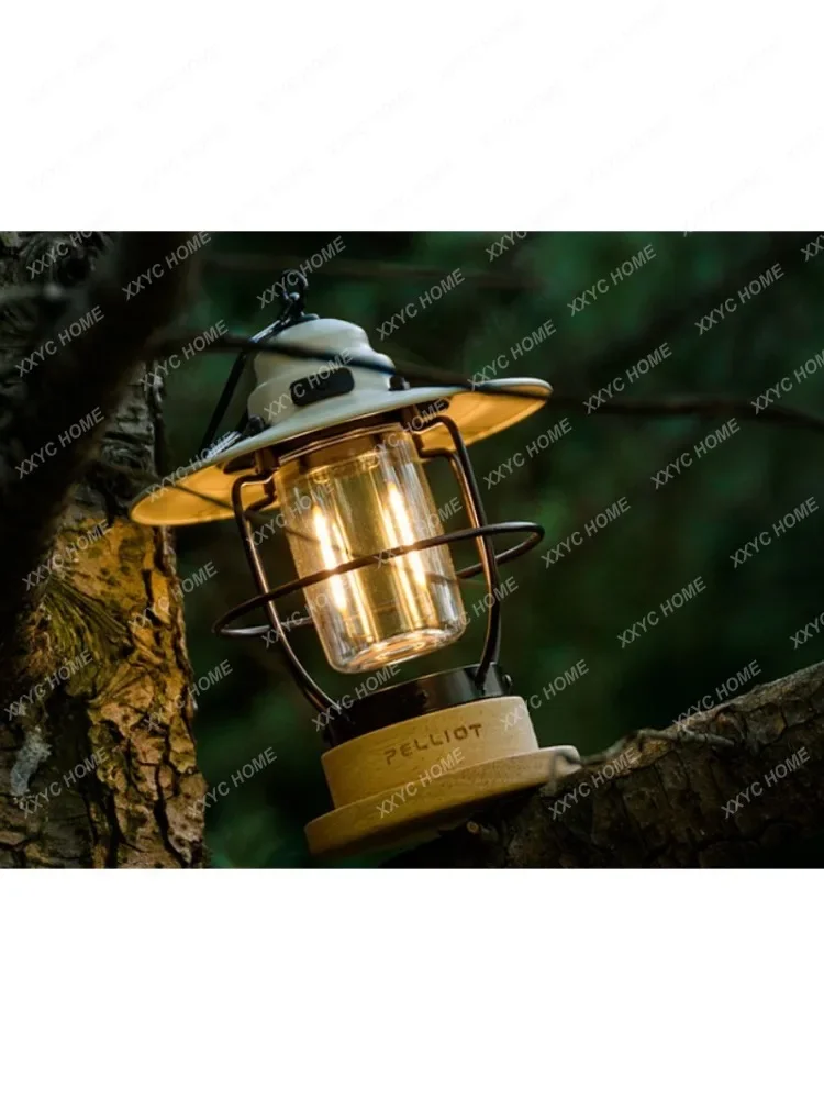 Outdoor Campsite Lamp Ultra-Long Life Battery Camping Camping Portable Ambience Light Retro Emergency Barn Lantern Lighting Lamp