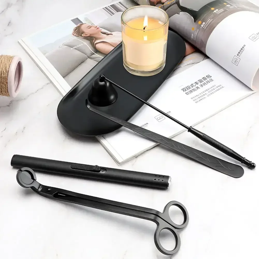 Candle Snuffer Tool Long Handle Bell Extinguisher Accessory Putting Out Extinguish Candle Wicks Accessories Stainless Steel