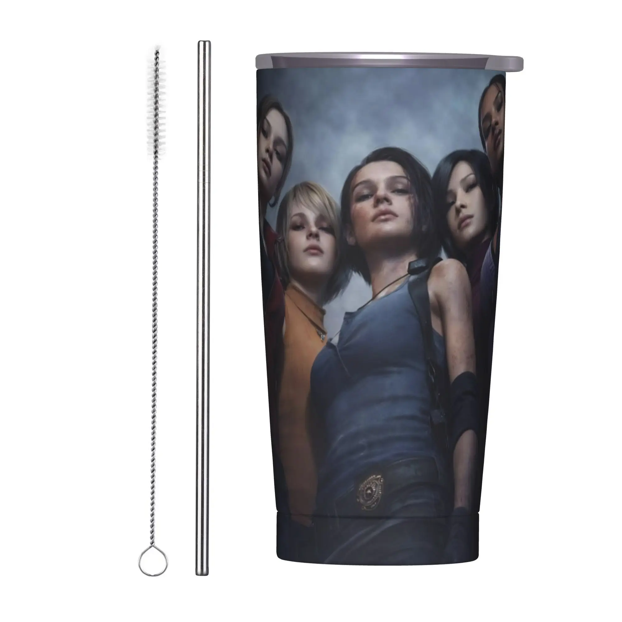 Residents Evils 9  Tumbler Vacuum Insulated Games Thermal Cup Stainless Steel Office Home Mug Water Bottle 20oz