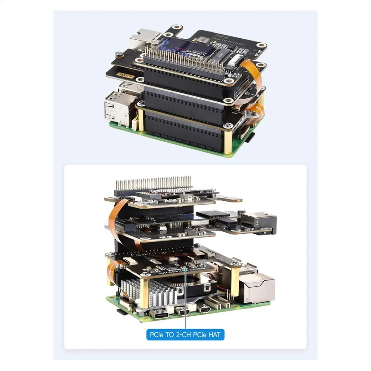 A48U For 5 PCIe to FFC Expansion Board Dual-Channel PCIe FFC Expansion Board for High-Speed Performance