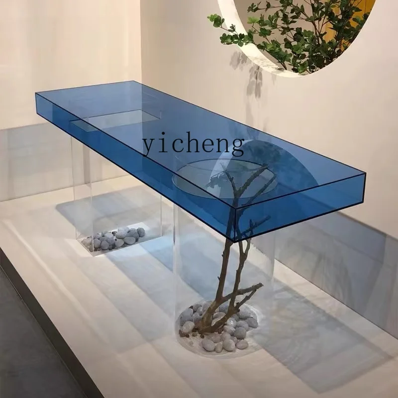 

ZK acrylic Nakajima flowing water display table clothing store table light luxury simple display table
