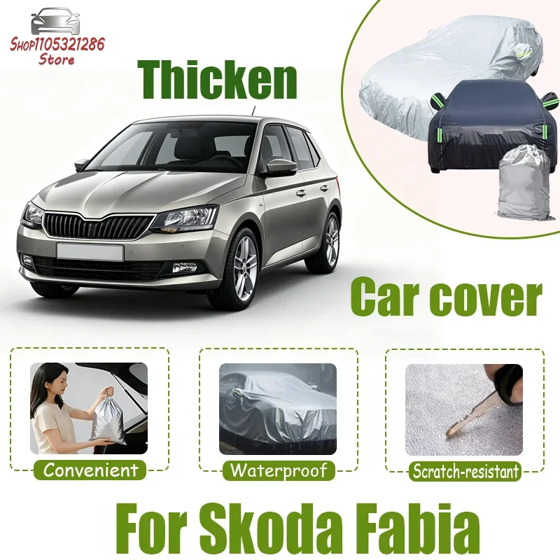 

Подходит для автомобиля Skoda Fabia, полный комплект - всепогодный водонепроницаемый и снегозащитный солнцезащитный козырек, аксессуары для защиты автомобиля от непогоды.