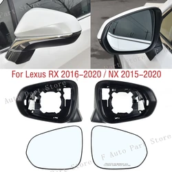 For Lexus RX 350 350l 450h 450hl 2016-2020 NX 200t 2015-2020 Side Mirror Lens Glass Exterior Rearview Mirror Frame Case House