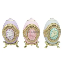 New design Russia Easter egg Table Trinket Box Faberge Egg Hand Painted Jeweled Box Gift for Family birthday gift