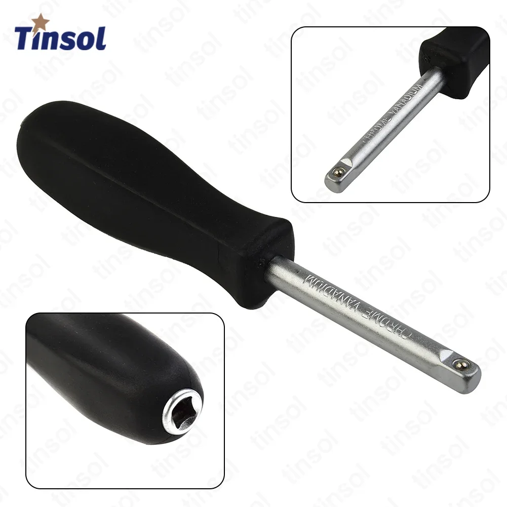 TINSOL 150MM Spanner 1/4-Inch Female Square Drive Handle Socket Wrench for Small Flying Ratchet Wrenches Slide Rod AD Connectors