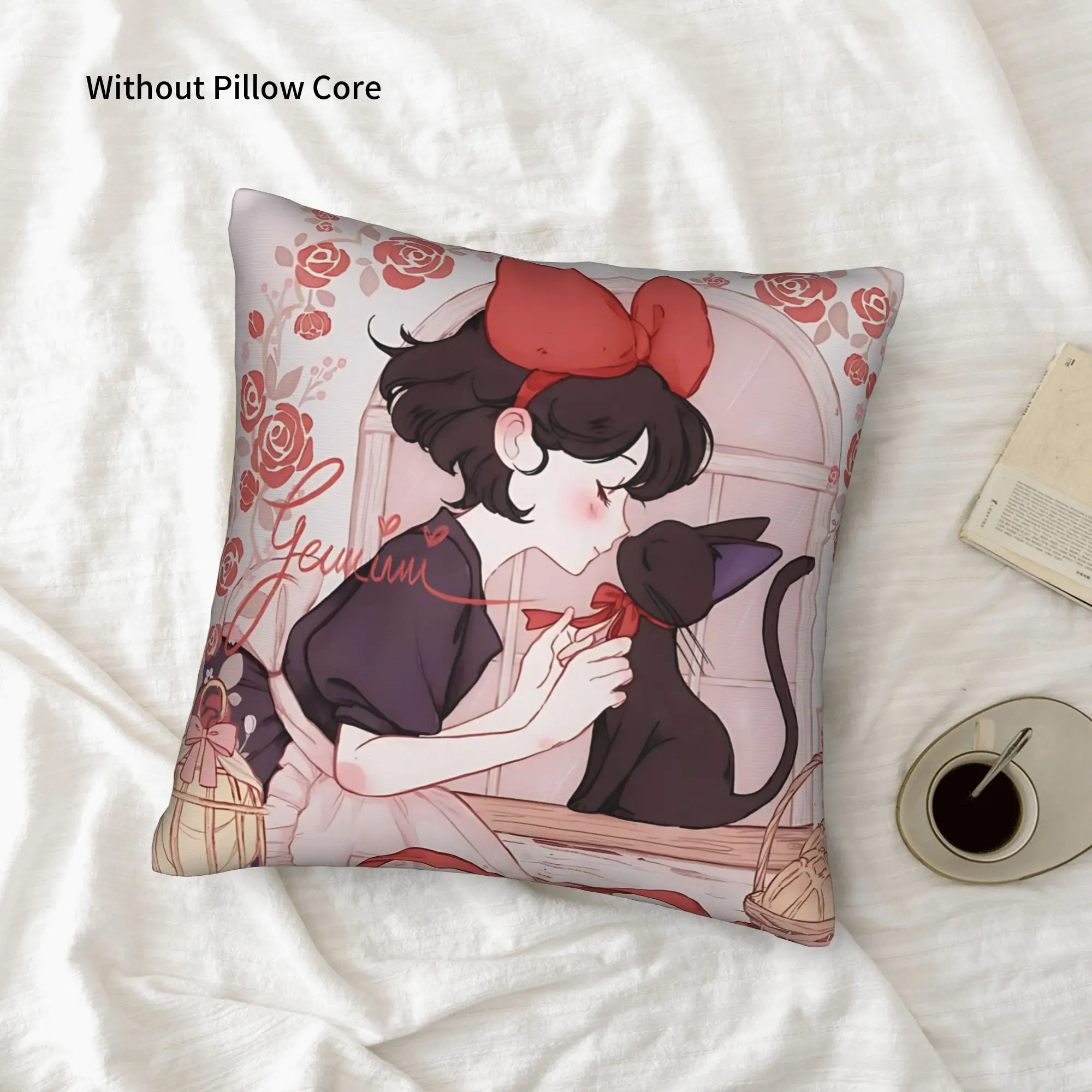 1PC Anime Kiki’s Delivery Service Pillow Case Home Decor Items Double-Sided Printing  Sofa Cushion Bedroom Bedside Pillow