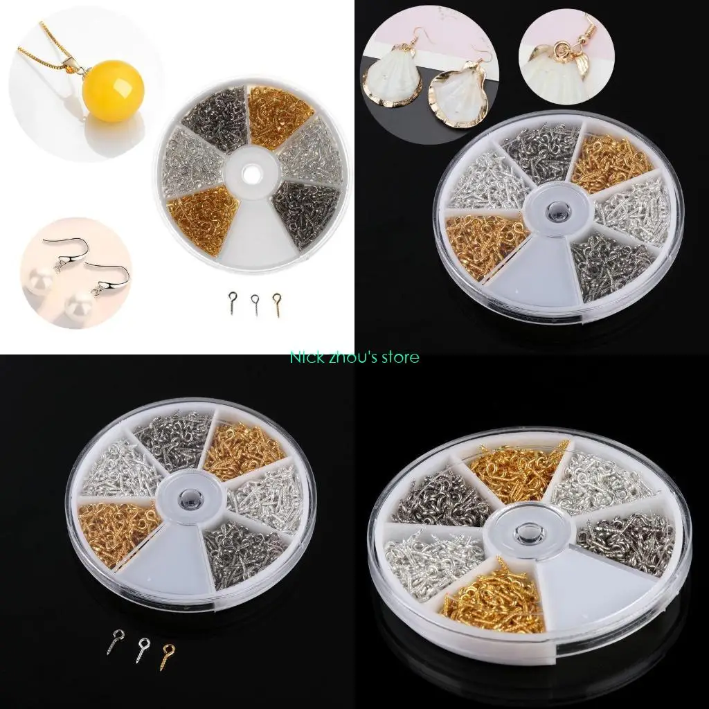 

E15E 600X Мини Металлические Глазные Шпильки Винтовые Глазные Шпильки Винтовые Люверсы Маленькие Глазные Булавки Подвески для мм