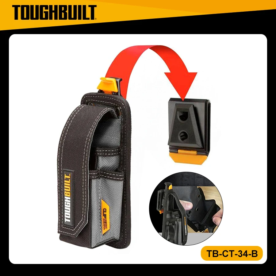 

TOUGHBUILT TB-CT-34-B Сумка для инструментов электрика Быстроподвесная поясная сумка Прочная сумка для тестера