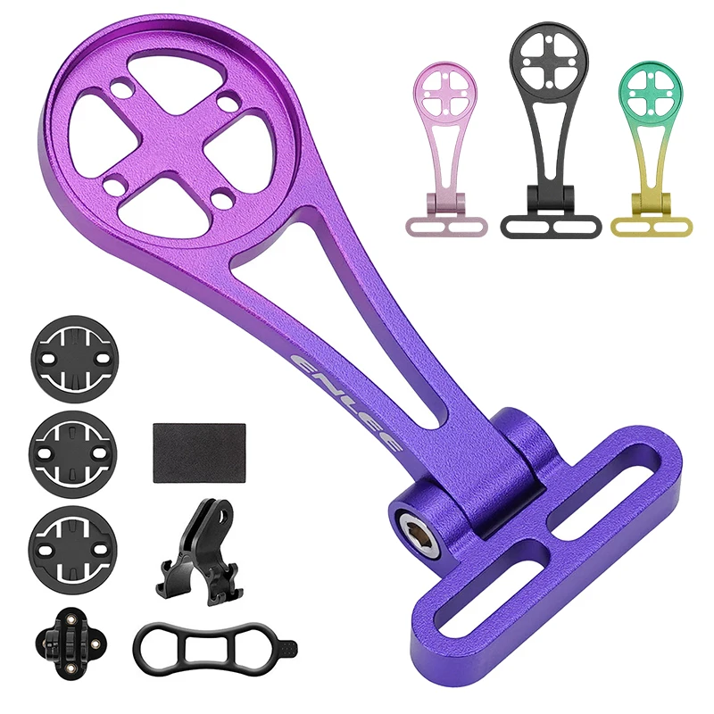 Bike Computer Bracket Headlight Holder Aluminum Alloy Universal Cycling Speedometer Mount for Garmin/Bryton/Wahoo GPS Bracket