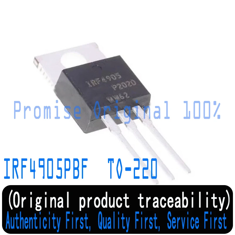 

100% new imported original IRF4905PBF IRF4905 TO-220 field effect transistor 74A 55V