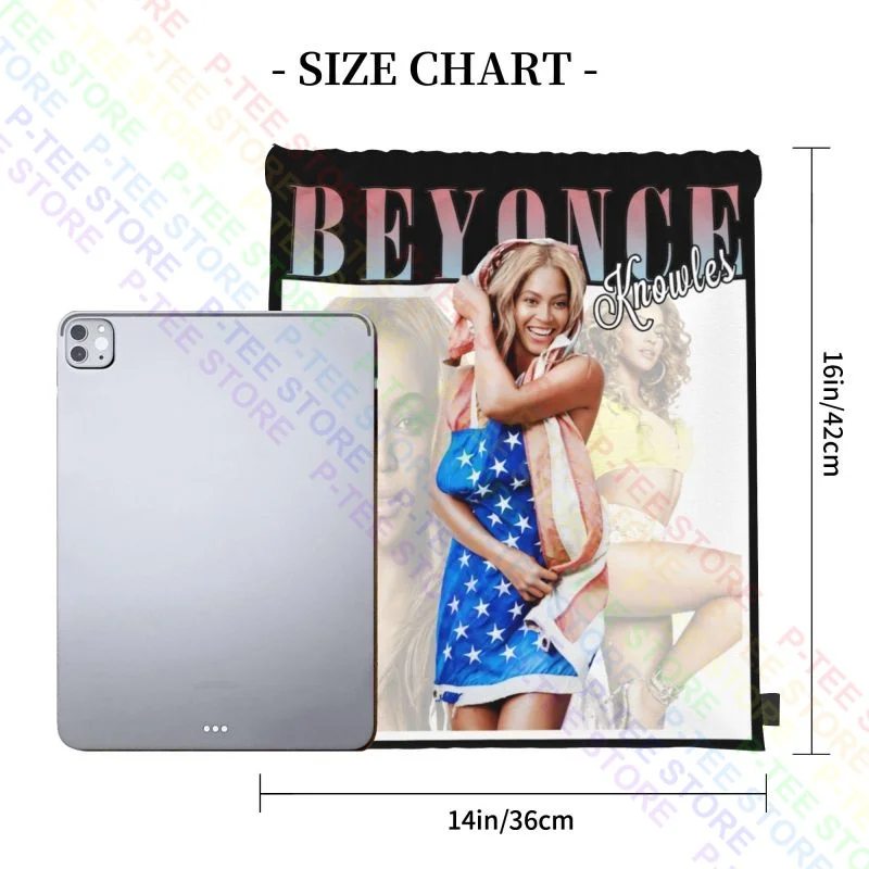 Beyonce Knowles Drawstring Bags Gym Bag Bookbag New Style Storage Bag Multi-function