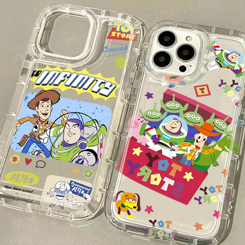 Cartoon Disney Speelgoed Verhaal Case Voor Xiaomi Redmi Note 13 12 Pro Plus 12S 11 11S 10 10S 9 9S 8 Pro 12c 10c Schokbestendige Doorzichtige Hoes