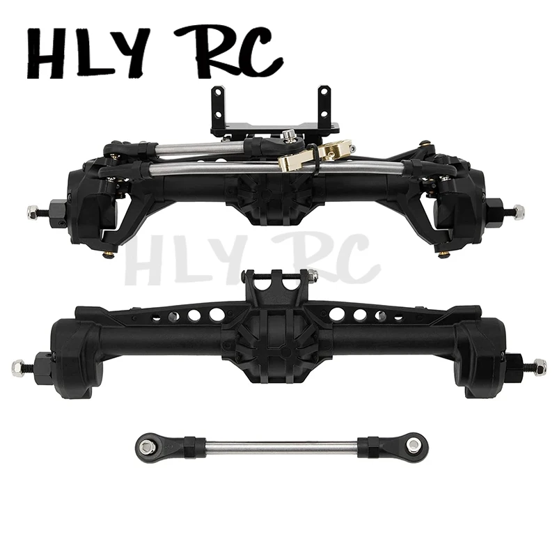 Nylon Portal Axles Front Rear Axle with Steel Gears Metal Bearings for Axial SCX10 SCX10 II 1/10 RC Crawler Car Upgrade Pasrts