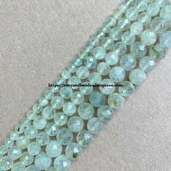 Semi-precious Stone Diamond Cuts Faceted AA Quality Green Prehnite 7