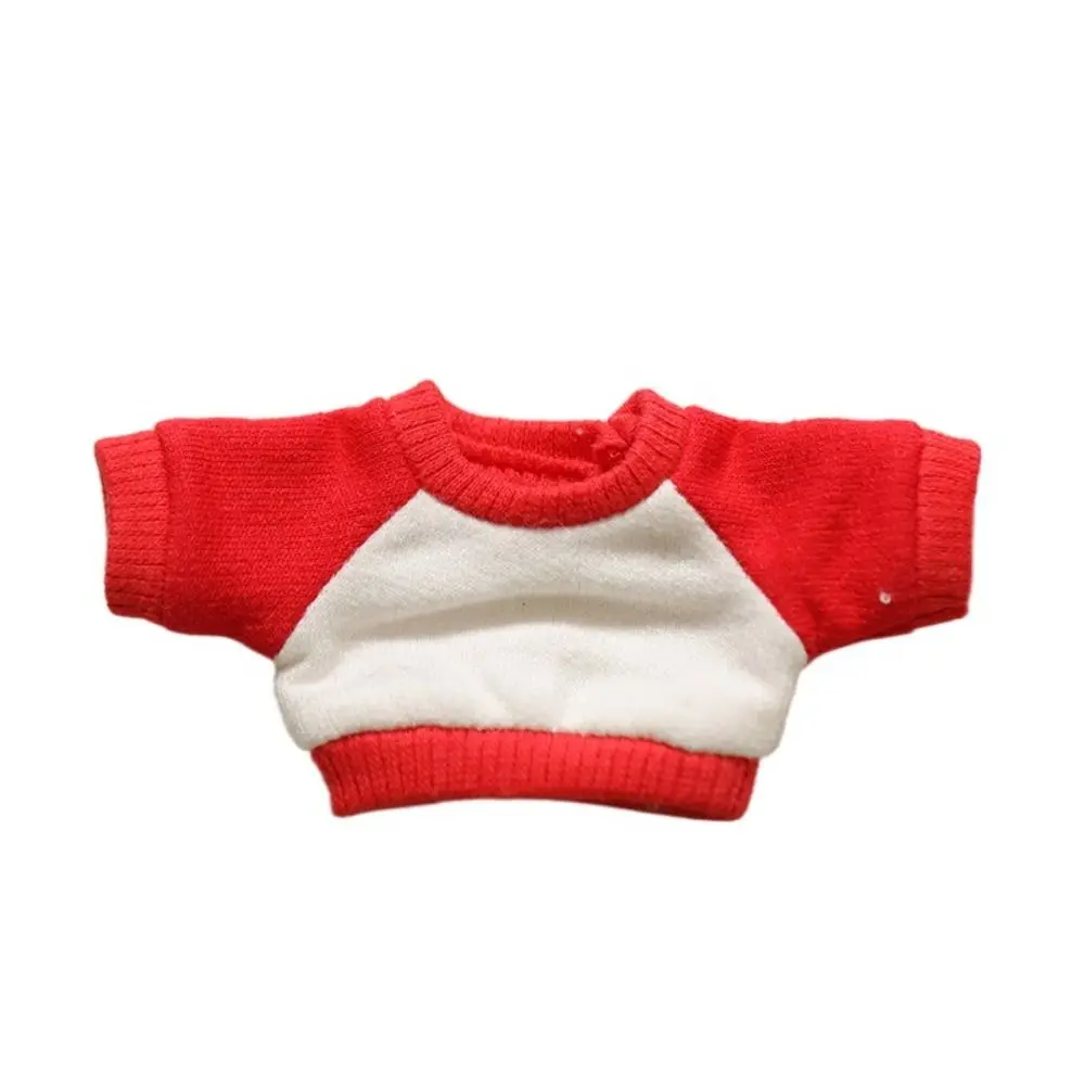 Cotton Doll Clothes Undershirt Stripe Solid Color Plush Doll Clothes 15cm High Quality Doll Accessories