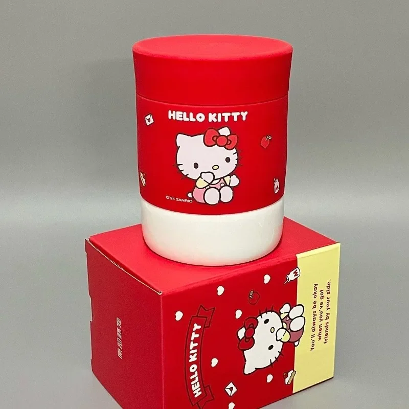 Kawaii Sanrio Hello kitty Tea Cup Office Separate Tea Leakage Separation Cups Thermos Drinks Coke Coffee Mug Fans Birthday Gift