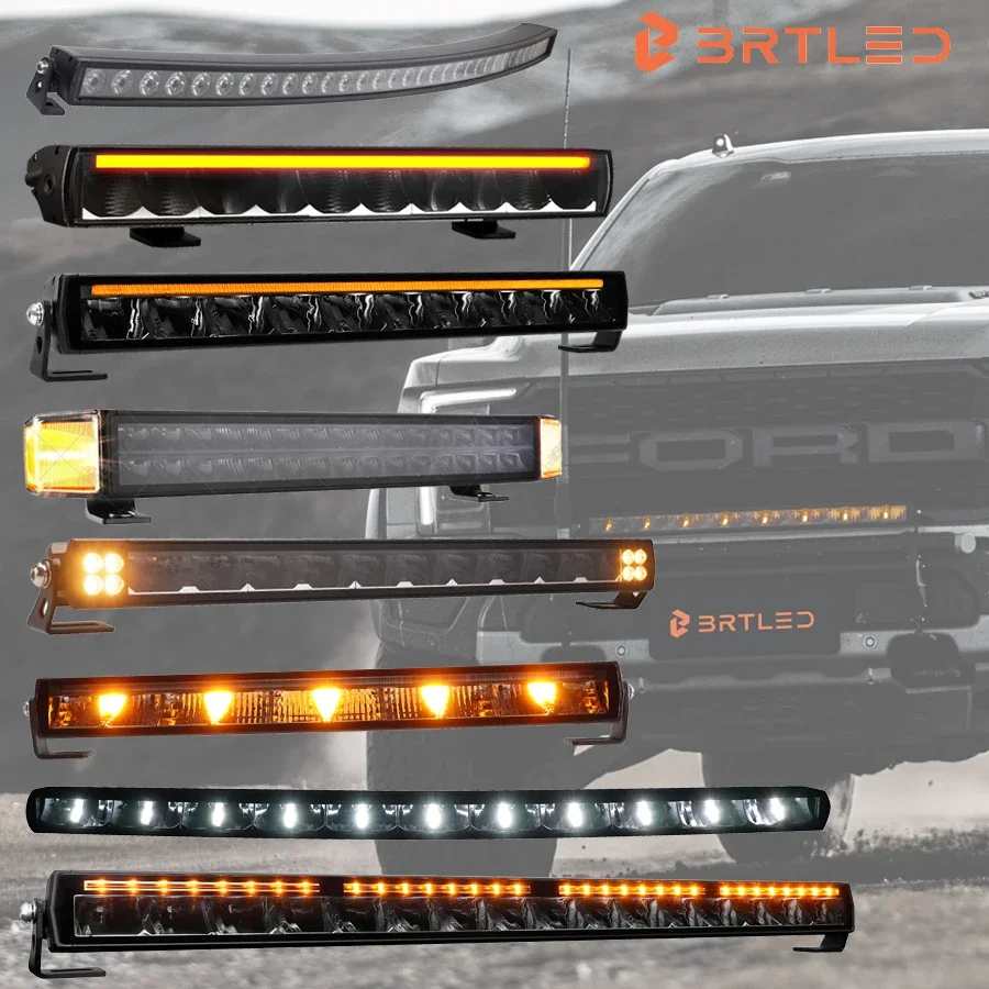 BRT Patent Led Light Bars Super Bright Led No ScrewInnovative Bull Bar Roof Bar 8 14 20 26 39 51inch Led Offroad Light