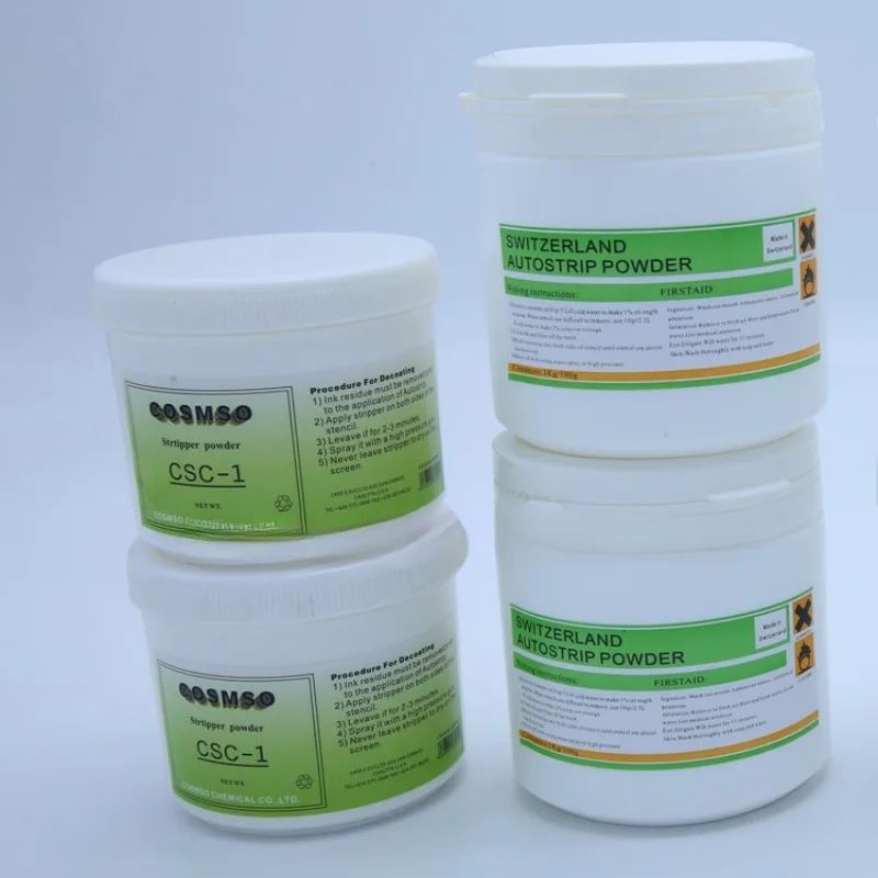 Swiss delaminating powder, delaminating liquid, screen printing, cleaning screen plate photosensitive paste ink