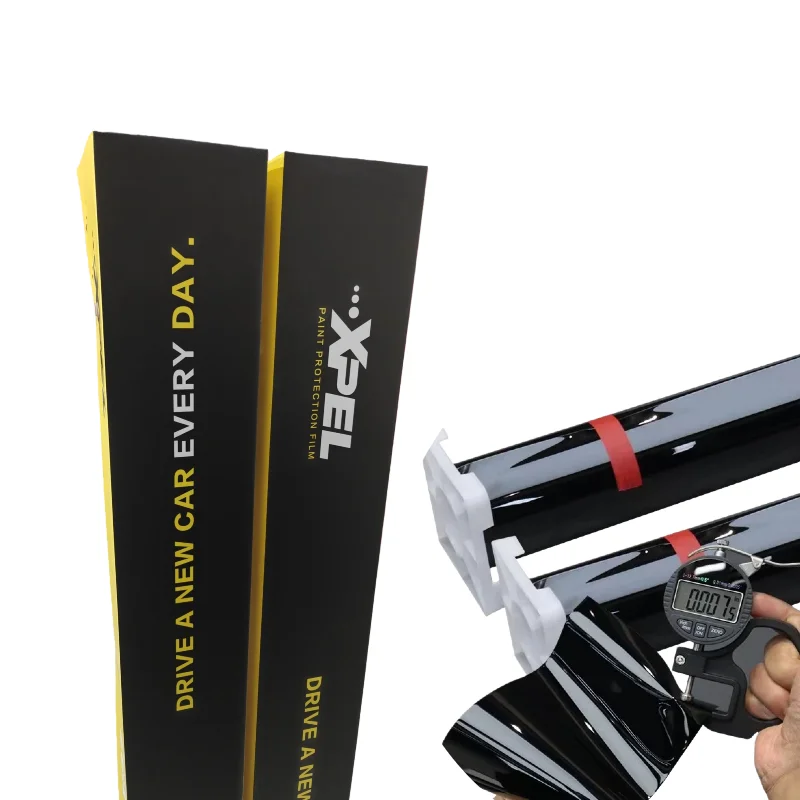 

Глянцевая черная защитная пленка для краски XPEL, американский оригинальный материал PPF, ТПУ, самовосстанавливающееся, против царапин, противообрастающее покрытие PPF