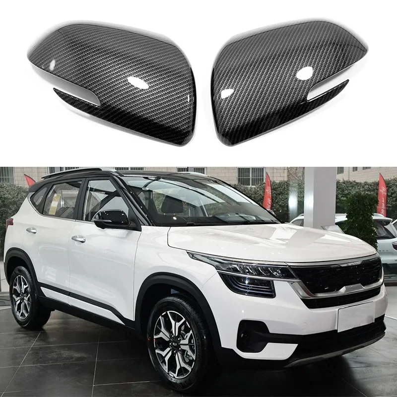 

ABS Chrome Side Door Rearview Mirror Cover Trim Moldings Car Styling For Kia Seltos/KX3 2019 2020