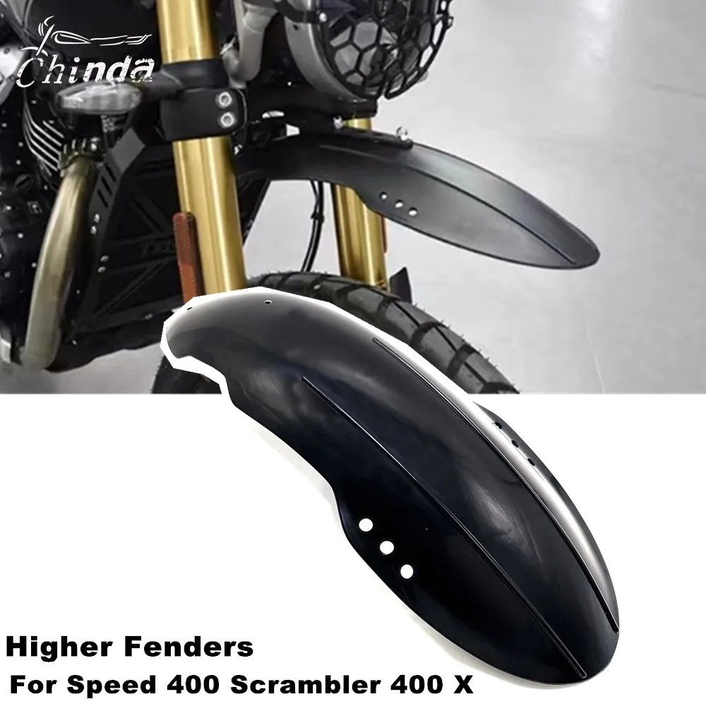 Motorcycle Front Mudguards High Mudguard For Triumph Scrambler 400X Speed 400 Speed400 Scrambler 400 X 2024 2025