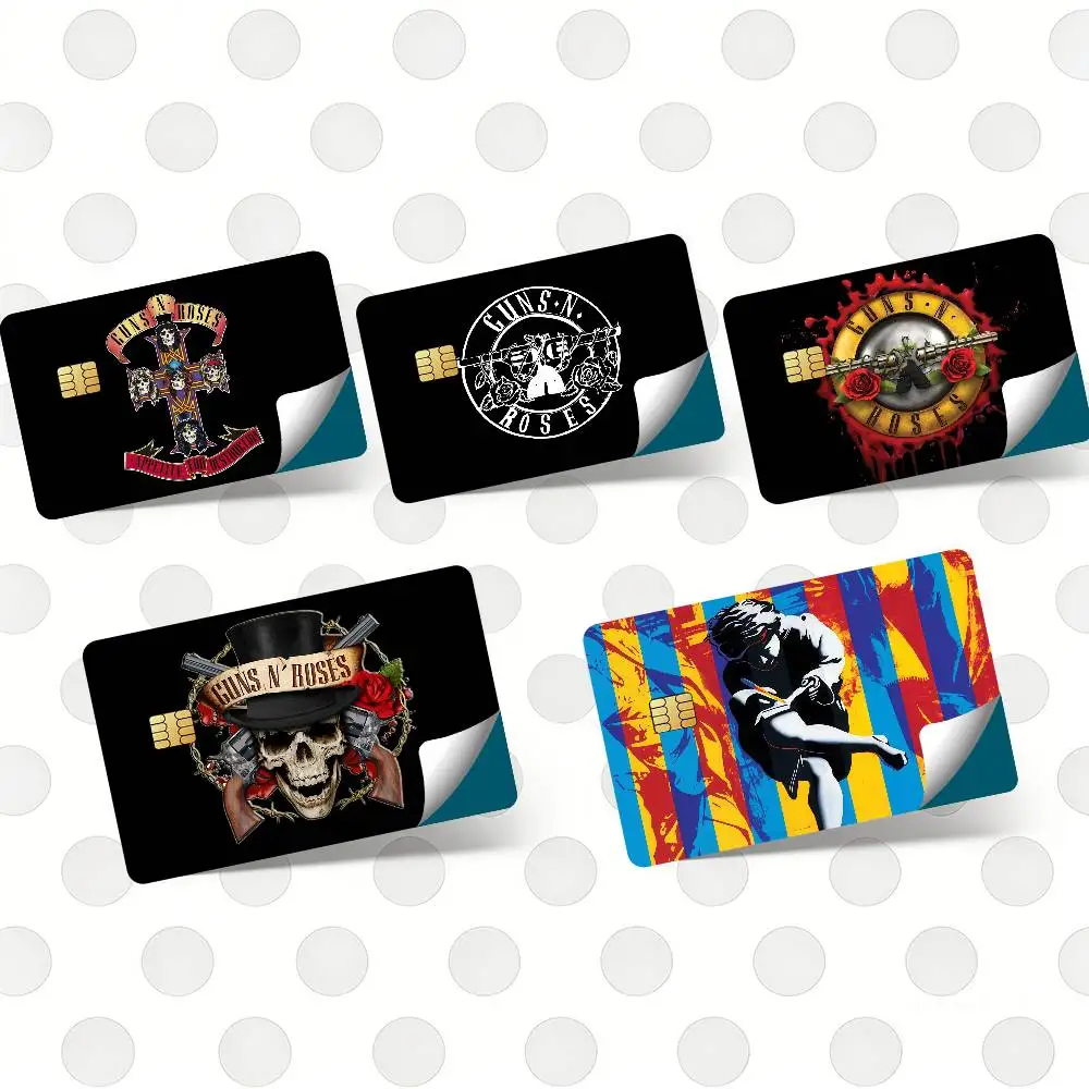 G-GUNS N R-ROSES Hot Sale Decor Exquisite Card Sticker for Debit Credit Bank Cards Skin Cover Gift Student