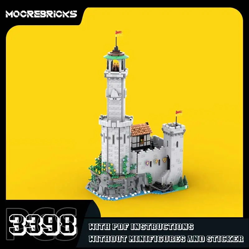 Vente chaude 3-en-1 château Mini blocs de construction ensemble bricolage rétro Architecture originalité briques jouets cadeaux de noël pour enfants