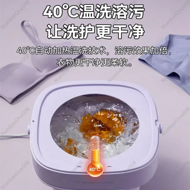 mini washing machine 6L large capacity underwear socks folding washing machine for lazy people 220V 520W