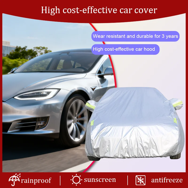 For Tesla Model 3 Y S X Roadster Car Cover Waterproof, Dustproof, UV resistant External Snow Cover Thickened Car Cover