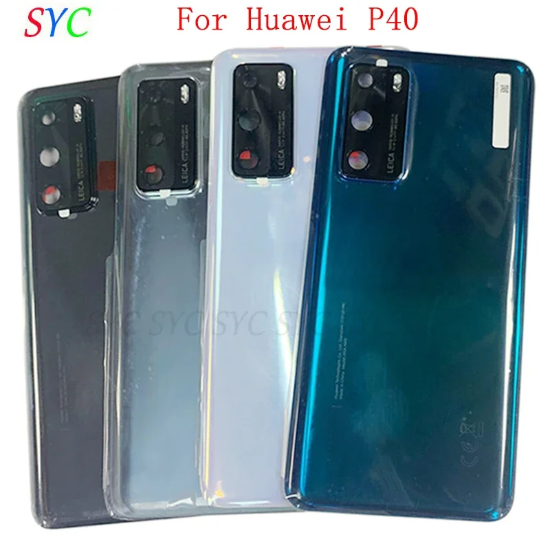 

Back Door Battery Cover Housing Case For Huawei P40 Rear Cover with Camera Lens Logo Repair Parts