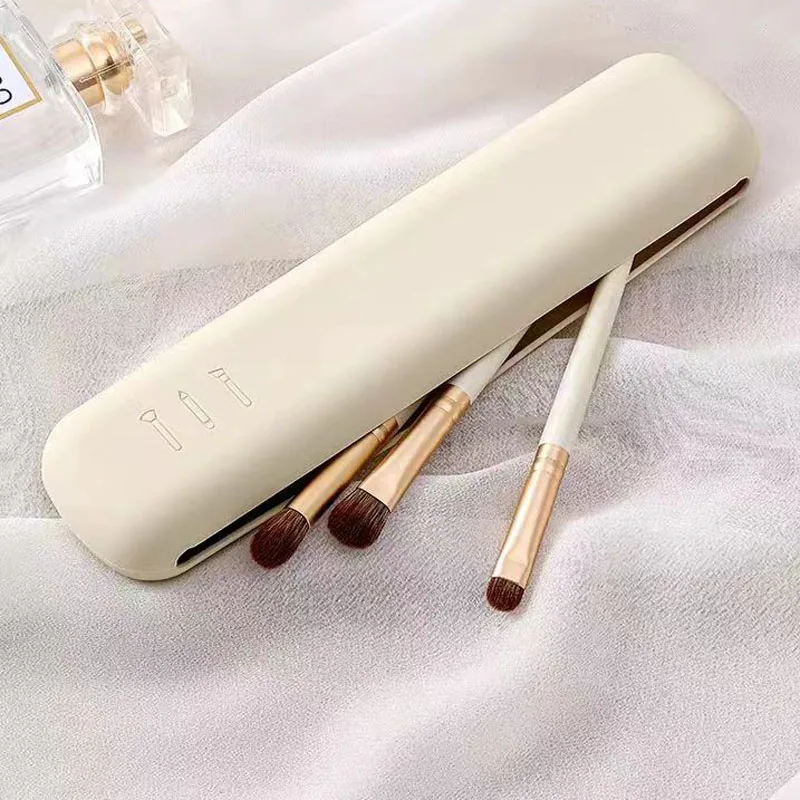 Trendy travel Makeup Brush Holder,Silicon material Portable for getting ready,travelling,Cosmetic case makeup organizers