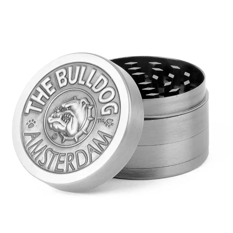 1.6/2inch Metal Bulldog Herb Grinder 4-layer Spice Pepper Mill Mortar Tobacco Raw Grass Grinder Smoking Accessories Kitchen Tool