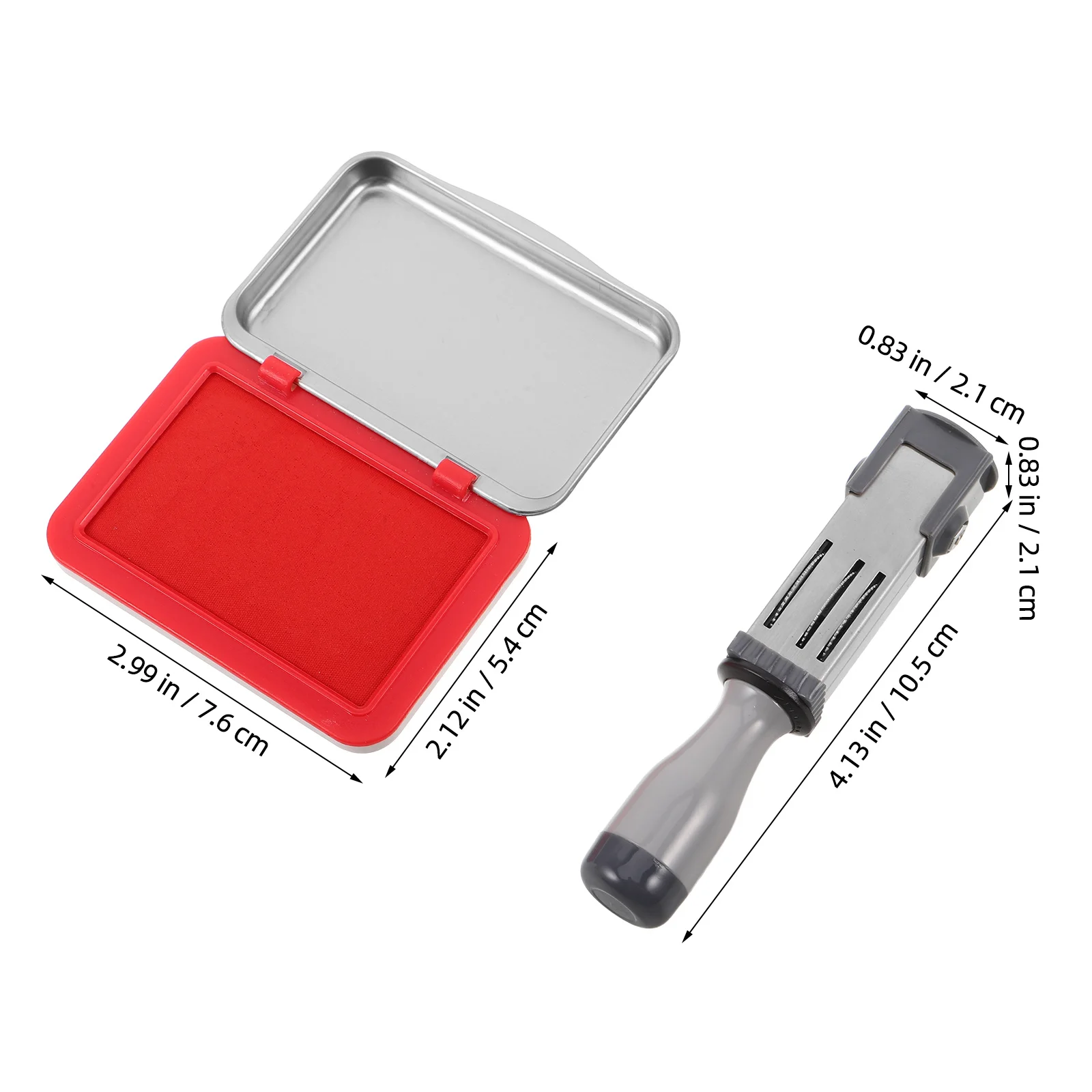 Kit de tampons de Date réglables, 1 ensemble, estampoir de jour, mois, impression claire, Portable, Compact, robuste, auto-encreur, pour le bureau