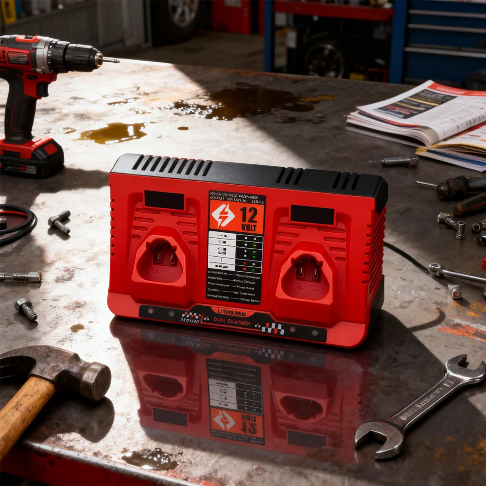 

Lithium Battery Fast Charger For Milwaukee 10.8V 12V Lithium-ion Battery for M12 N12 Compact Charger 48-11-2401 48-11-2402 C12B