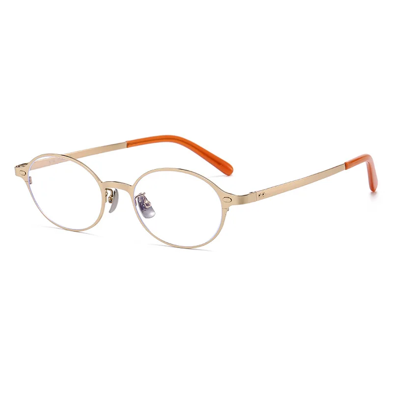 

MOMOJA Fashion Myopia Reading Glasses Men Women's High Quality Frame Retro Titanium Alloy Optical Prescription Frame 202407