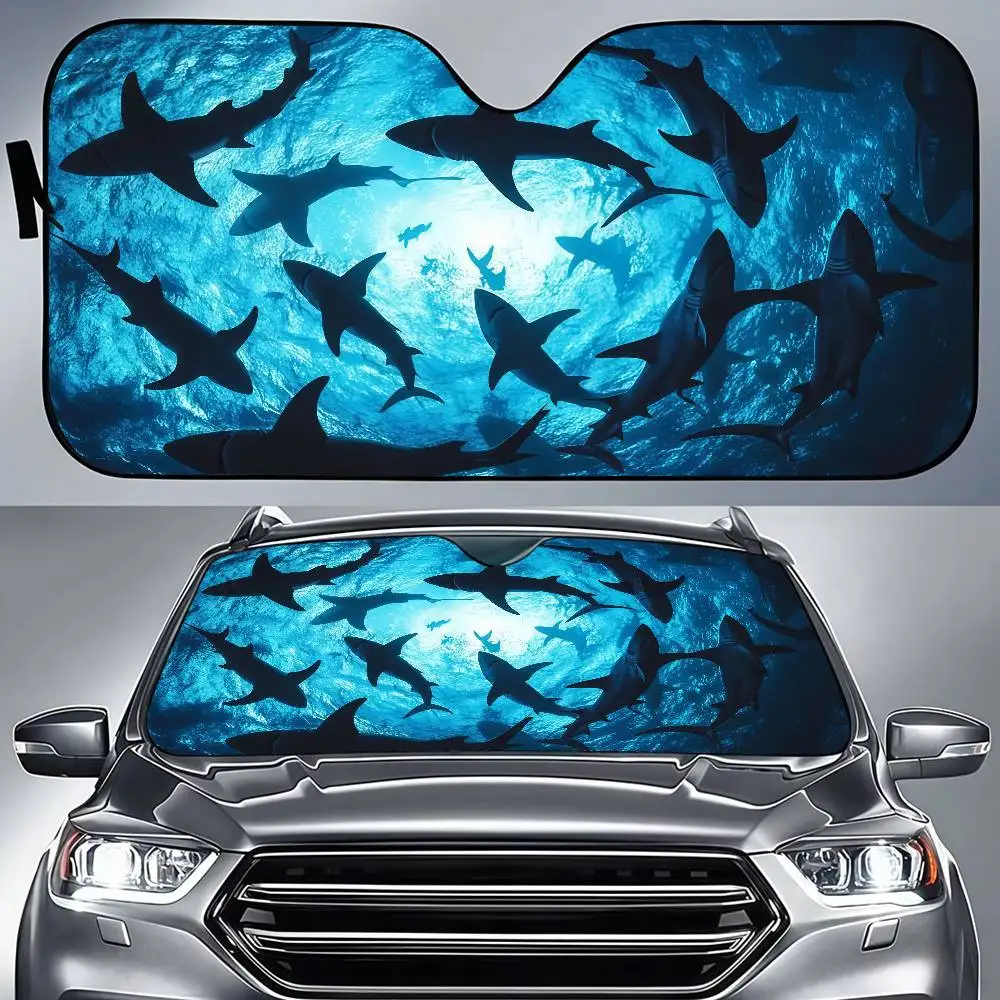 

Underwater World Dolphin Windshield Sun Shade For Car Car Windshield Sunshade Front Window Sunshade