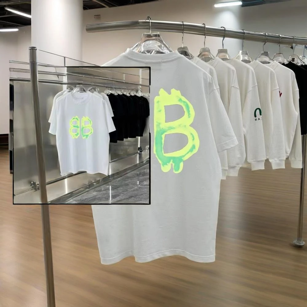 

2025 Summer Luxury Brand Y2K Top T-shirt Pure Cotton Printing Simple Style Casual Business Plus Size Women's T-shirt