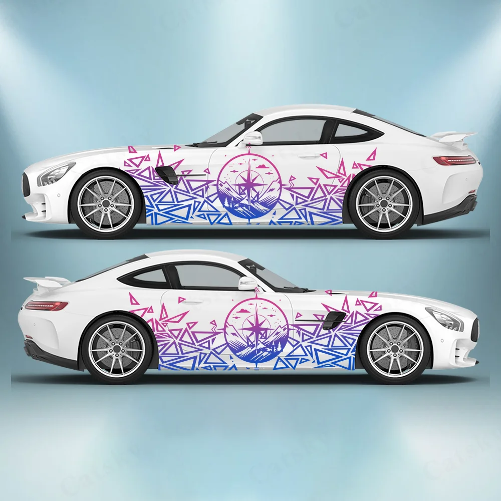 

Eight-pointed Geometry Car Vinyl Wraps Decal Self-adhesive Anti Scratch Sticker Suitable for Trucks SUV Decor Auto Accessories