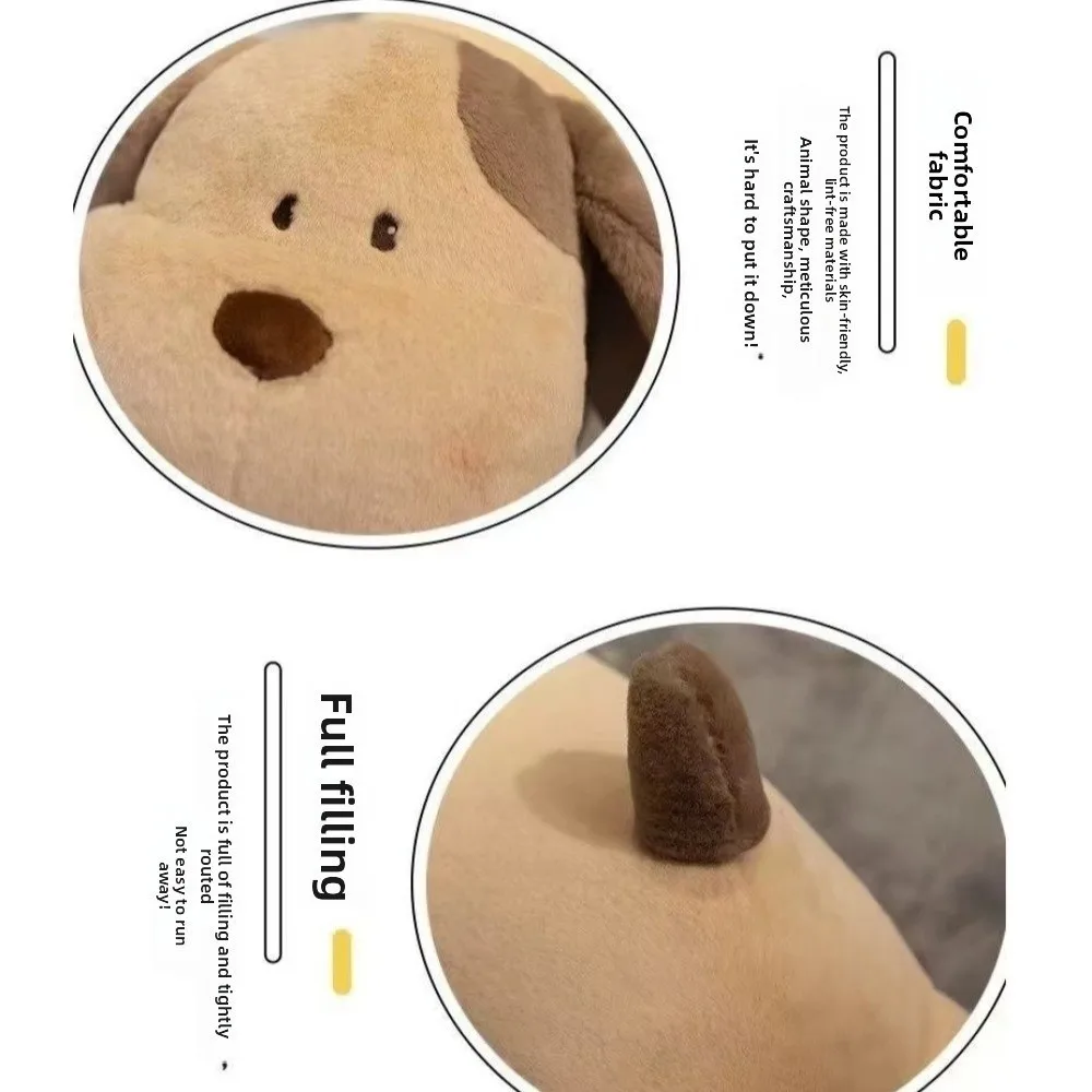 Unisex Soft PP Cotton Long Dog Pillow Leg Clasping Adorable Cartoon Cute Design Animal Dog Side Sleepers