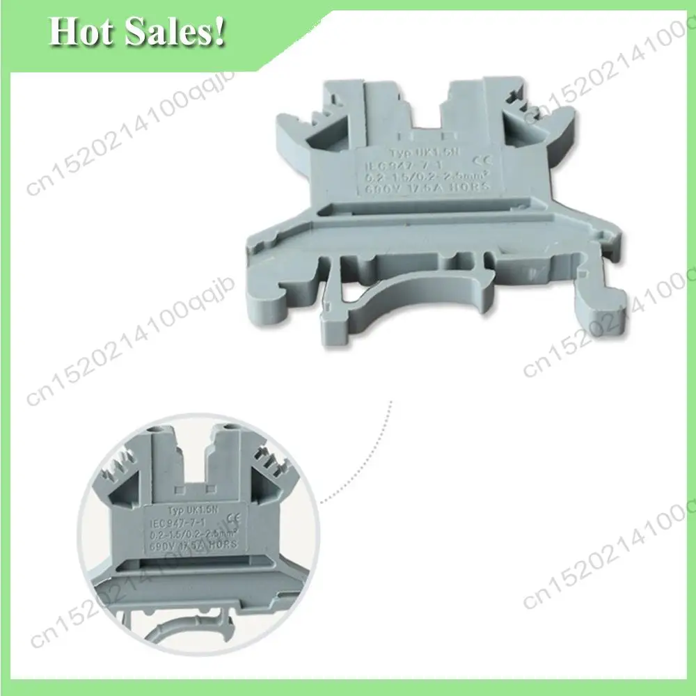 -FDDT UK1.5N DIN Rail Terminal Block, Screw Clamp, 500V 17.5A Pack Of 50